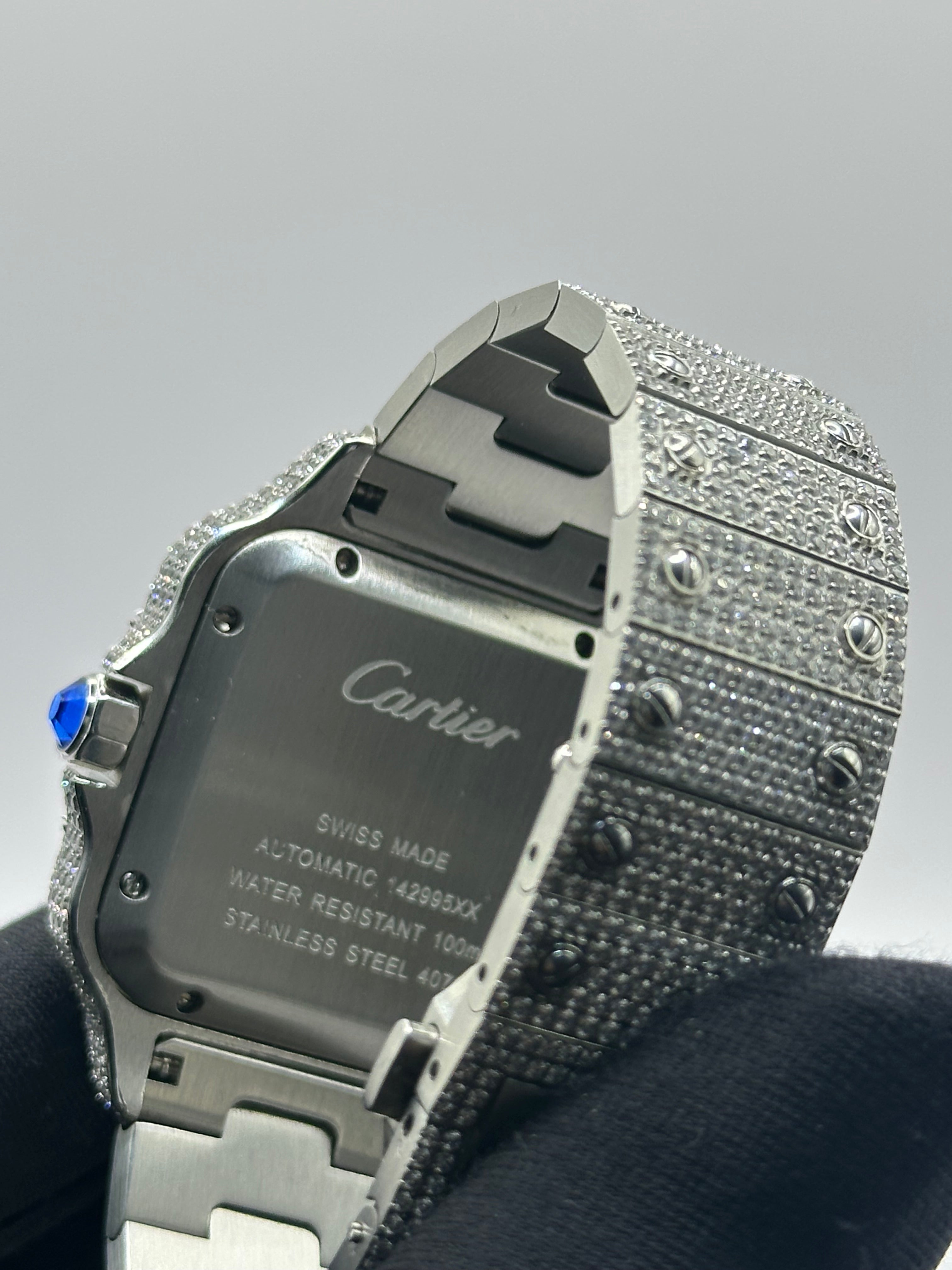 Cartier Santos Iced Out 41MM