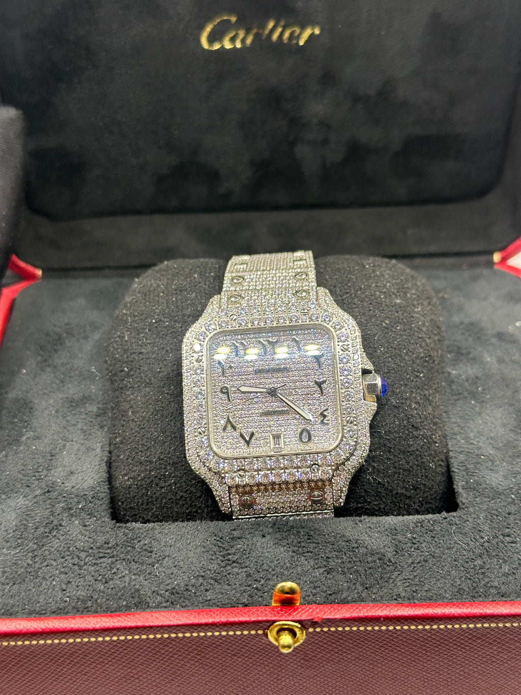 Cartier Santos Iced Out 41MM
